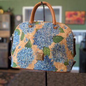 Dooney & Bourke Hydrangea Basket Weave Domed Satchel